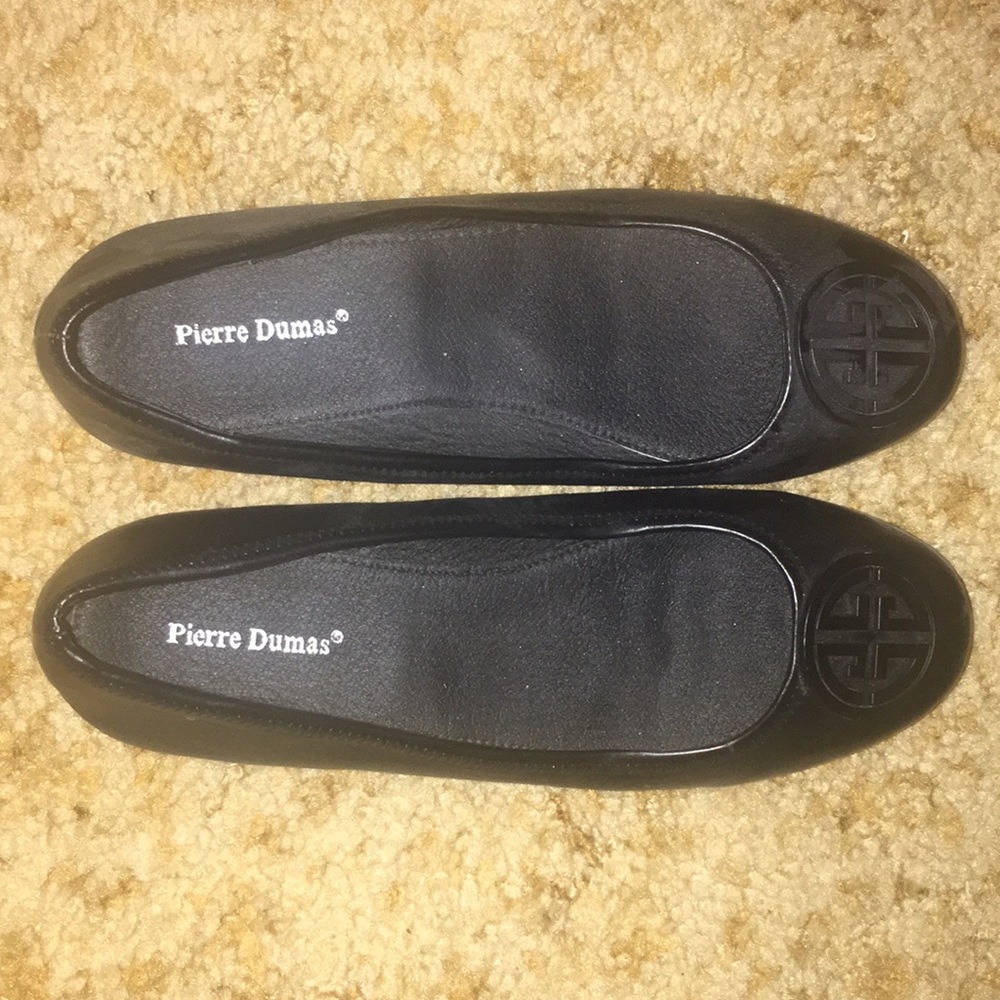 Black Pierre Dumas slip ons